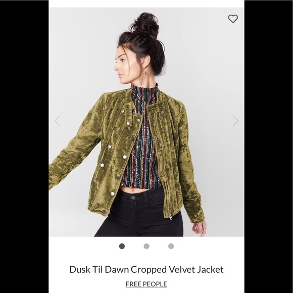 Free People Dust till Dawn Velvet jacket - Picture 3 of 12